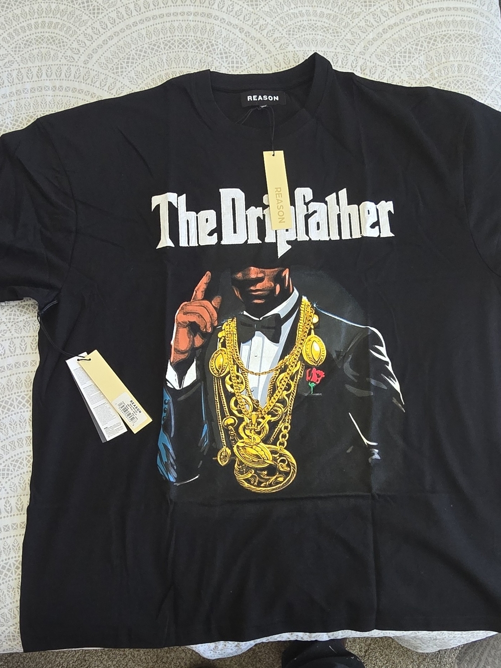 REASON The Donfather Black Graphic Tee